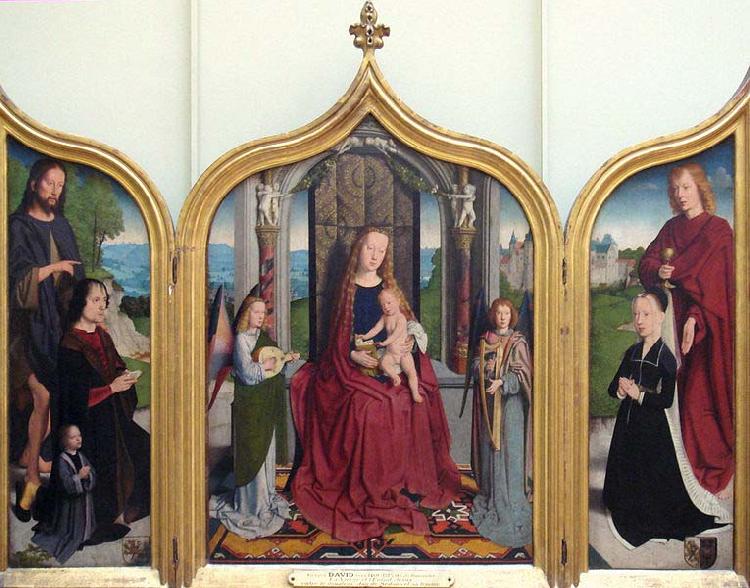 Gerard David Triptych of the Sedano Family Spain oil painting art
